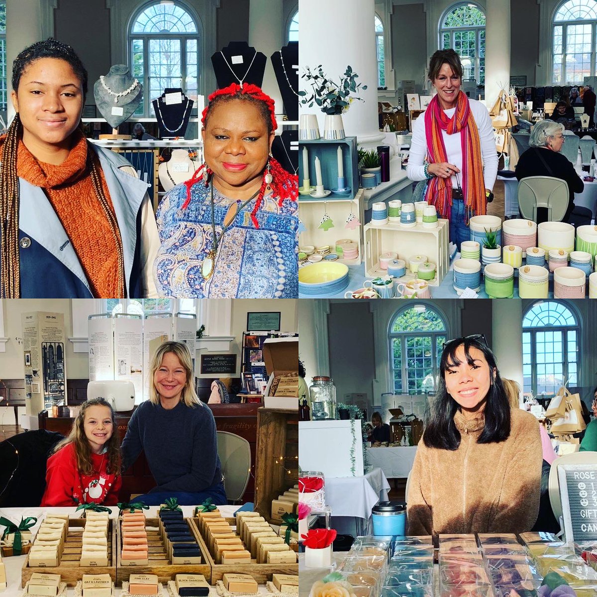 Season’s Greetings from the talented creative makers at our pop up festive market today. (Saturday 23rd December) Last chance to get a unique handmade gift. We are open until 4pm. Pop in for a mulled wine and a mince pie too.