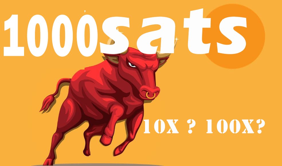 Let's fly to the moon together. Hold 1000SATS and let time verify it.
#1000sats #1000x