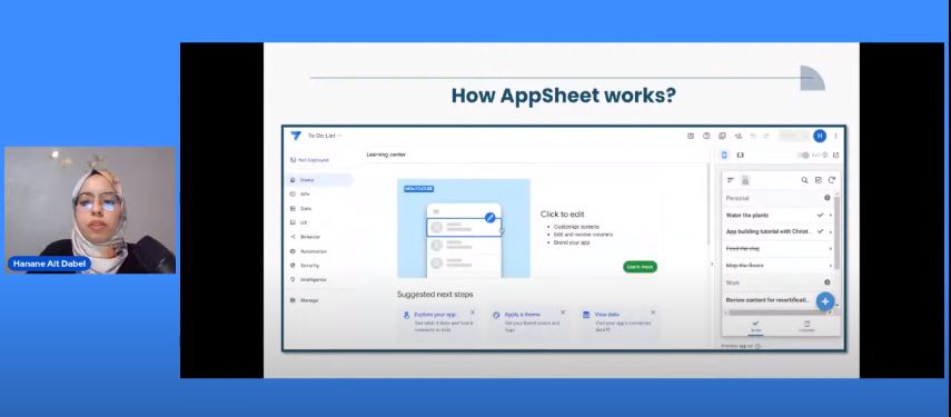 Last week I had the opportunity to speak at #DevFest about How to Automate Your Business with Google AppSheet, organized by #GDG Guelmim🚀
Exploring why automation is important for business success and introducing the simplicity of AppSheet a no-code game-changer.
#GoogleAppSheet