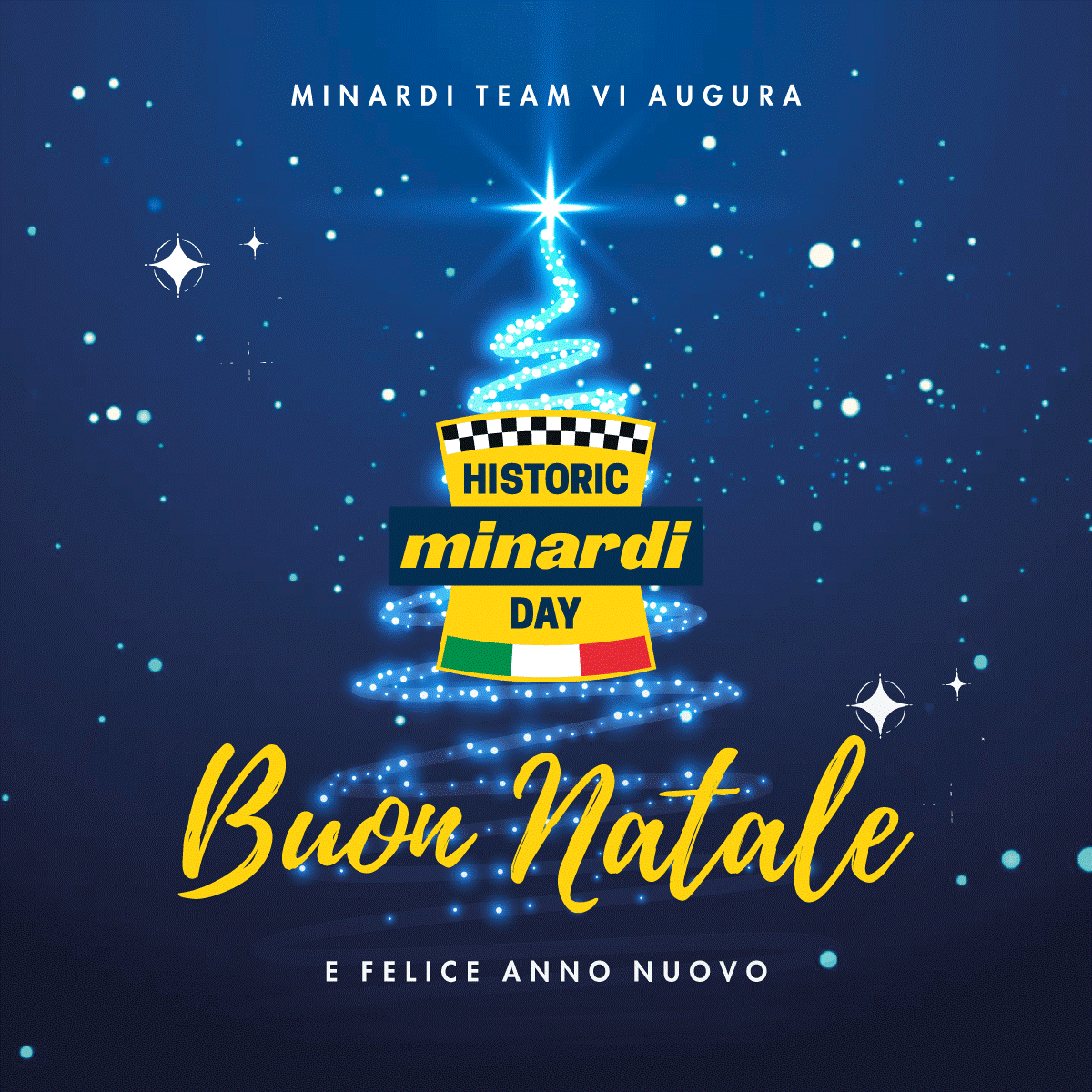 MinardiOfficial's tweet photo. Il Minardi Team e tutto lo staff Historic Minardi Day ti Augura Buon Natale e Felice Anno Nuovo, dandoti appuntamento al 24-25 AGOSTO 2024 per l'edizione #8, naturalmente all'Autodromo Internazionale Enzo e Dino Ferrari di Imola

Buone Feste

#HistoricMinardiDay #MinardiDay #HMD https://t.co/WofogFKw0O