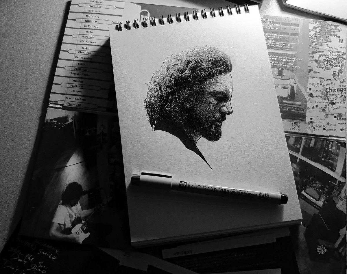 Eddie Vedder turns 59 today.
Happy born day legend...

#PearlJam #inkdrawing