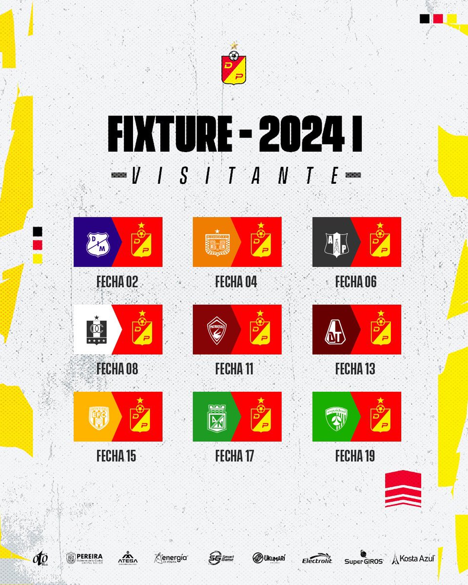 DeporPereiraFC's tweet photo. 🗓️Aquí les compartimos cómo será nuestro primer semestre de competencia del 2024. 

¡Siempre juntos, siempre fuertes! 🐺♥️ https://t.co/J8l97vgA1O