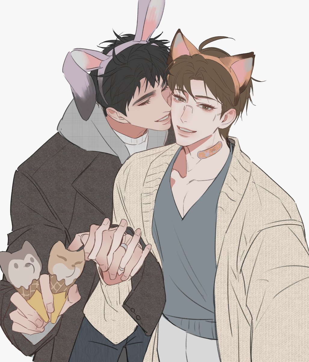 Amson_daodao's tweet photo. 谈恋爱~ #illustration #针锋对决 https://t.co/G4GYVwxH96