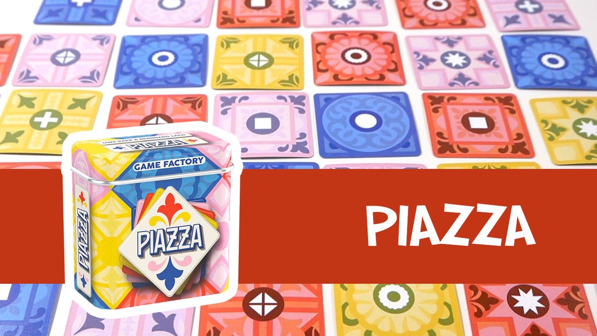Piazza est un jeu de pose de tuiles minimaliste. Les joueurs placent stratégiquement leurs cartes, pour former des parenthèses et gagner le plus de points.
Découvrez-le en 2 minute !

Youtube : youtube.com/watch?v=6lp_c9…
Blog : des-en-mousse.com/piazza-present…

#j2s #jeudesociete