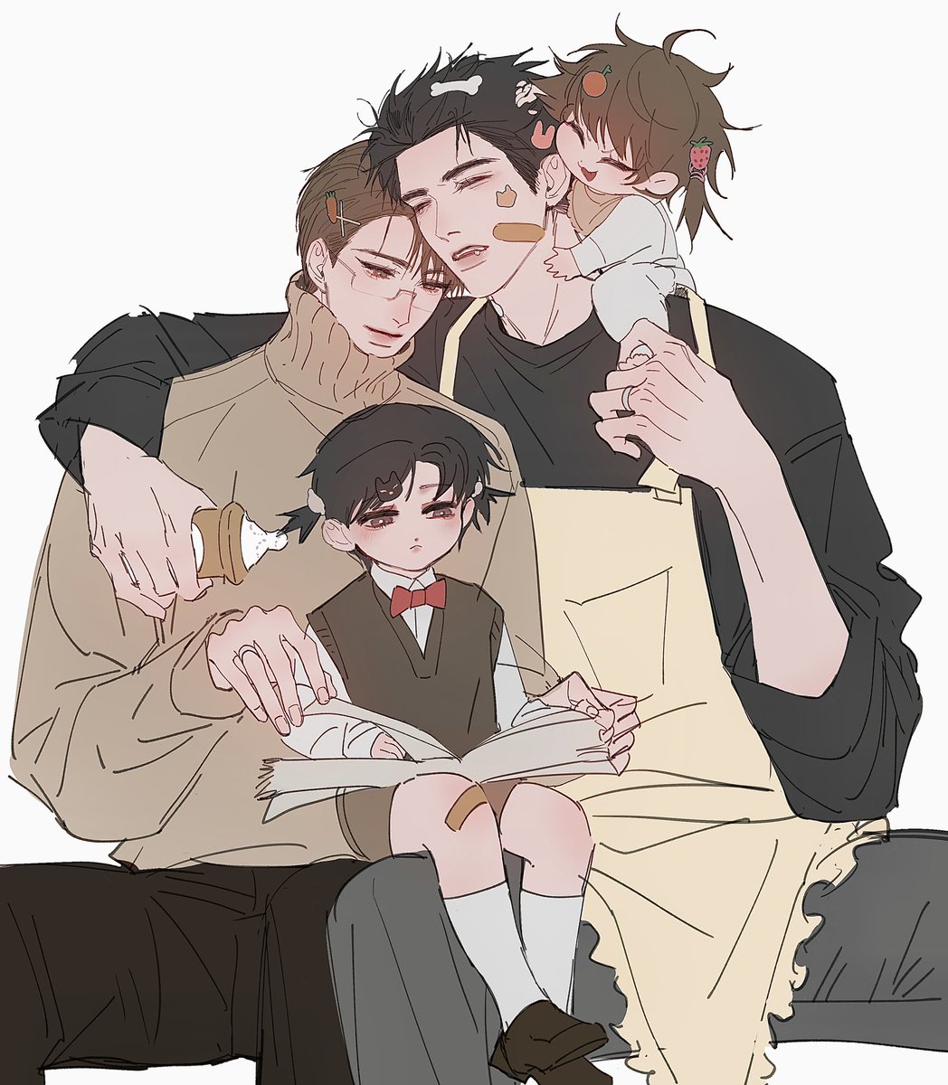 Amson_daodao's tweet photo. 温馨一家❤ #illustration ＃针锋对决 https://t.co/nPrgQkTldR