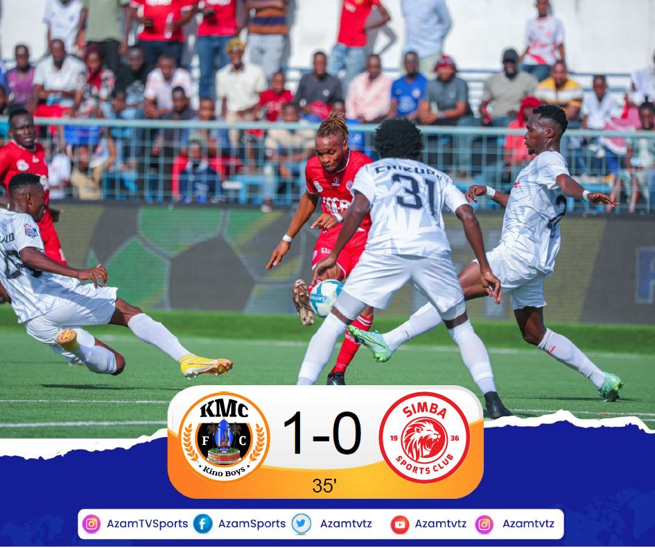azamtvtz's tweet photo. 35’ | #NBCPL
KMC FC 1-0 Simba SC
Iko LIVE #AzamSports1HD
#AzamSports1HD #NBCPLUpdates #NBCPremierLeague #NBCPL #LigiKuuYaNBC #SokaLetuBambam #KMCFCVsSimbaSC #KMCFC #SimbaSC #KMCSimba https://t.co/LpXnM2sXAI