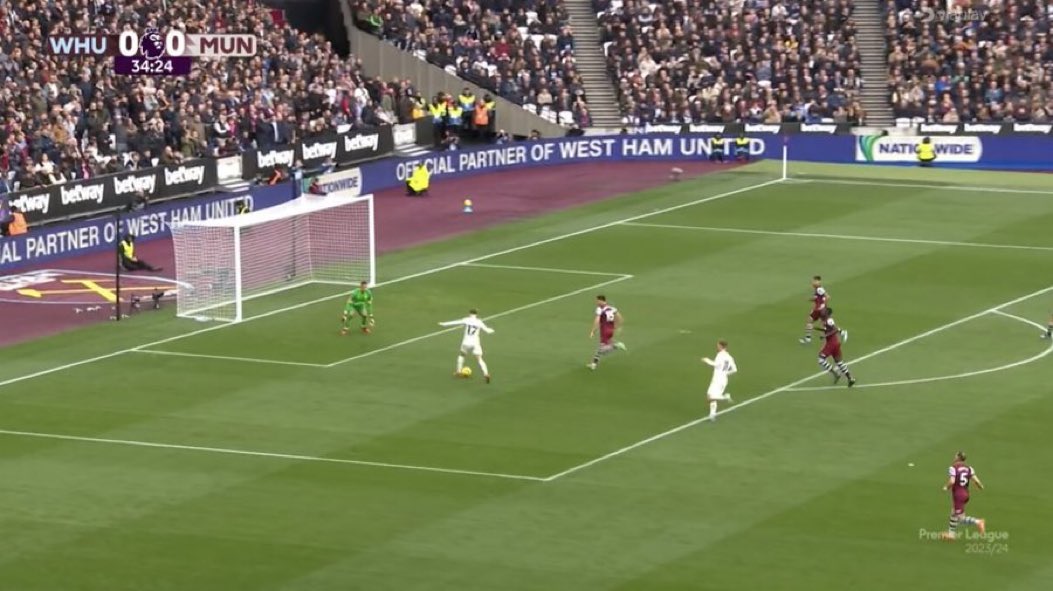 Iambeni_5's tweet photo. Let's just believe Garnacho is a tough player..scores in tougher situations but find it difficult to score the easier ones #WHUMUN https://t.co/xQQeomidSh