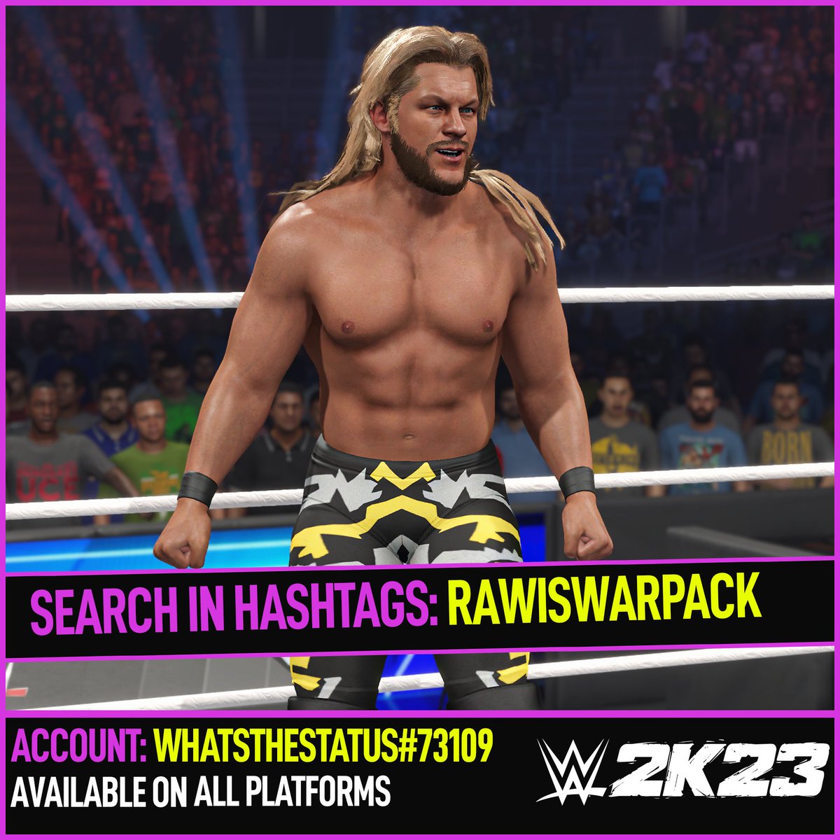 NEW! #WWE2K23 Upload To Community Creations! ★ Chris Jericho '00 ★ Search Tag → RAWISWARPACK or WhatsTheStatus ★ Collaboration with @Azorthious + @kaaalua , @GameVolt1 , @Skymovesets, & @foreignferal ★ INCLUDES ● Custom Portrait ● Ring Announcer Name (Chris jerry cole)…