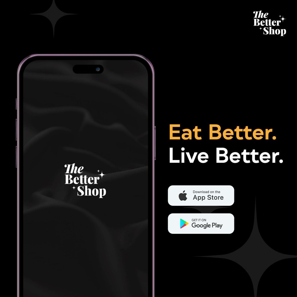 One App, Honest Brands & Healthier Living. That's what the #BetterShop is. Foods | Beverages | Groceries #NoMeansNo Eat Better. Live Better.✨ 📲 #GetTheApp #BetterShop #honestbrands #healthyliving #ZeroAdditives #ZeroPreservatives #cleanliving