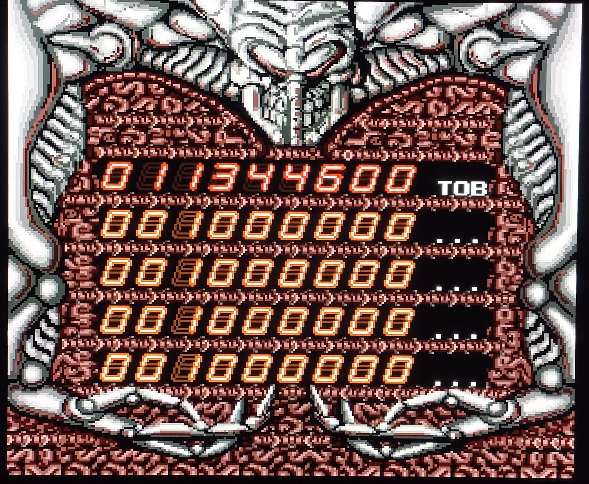 tob521's tweet photo. Today's Alien Crush. 👾 #aliencrush #pcengine #analogueduo #pinball https://t.co/LR6WQx2yeG