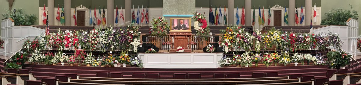 A note from Mrs. Evelyn Sexton ❤️ 

Mrs. Sexton would like to express her sincere appreciation for the incredible outpouring of love and support that was shown with each flower arrangement that was sent on behalf of her husband, Pastor Clarence Sexton. She personally read each