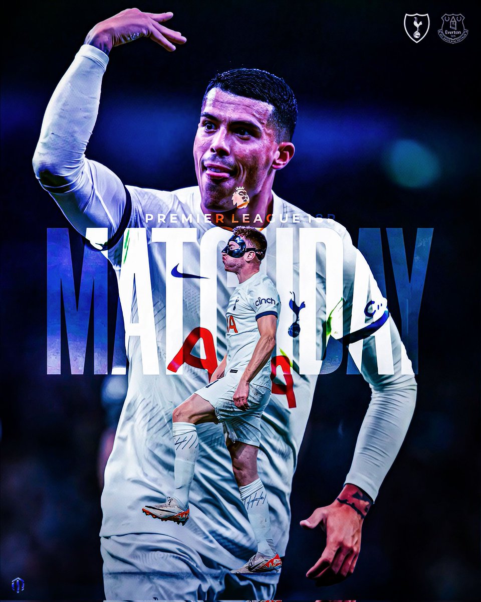 ttidedits's tweet photo. 𝗠𝗔𝗧𝗖𝗛𝗗𝗔𝗬!
Our boxing day begins soon💥
🆚 @Everton
🏟️ @SpursStadium
🏆 @premierleague
🕑 15:00🏴󠁧󠁢󠁥󠁮󠁧󠁿 00:00🏴󠁧󠁢󠁥󠁮󠁧󠁿
#️⃣TOTEVE

Follow @ttidedits for quality Spurs graphics, posters, kitswaps and more!

#THFC #COYS #Tottenham #Spurs #PremierLeague https://t.co/trmDOJzmJJ