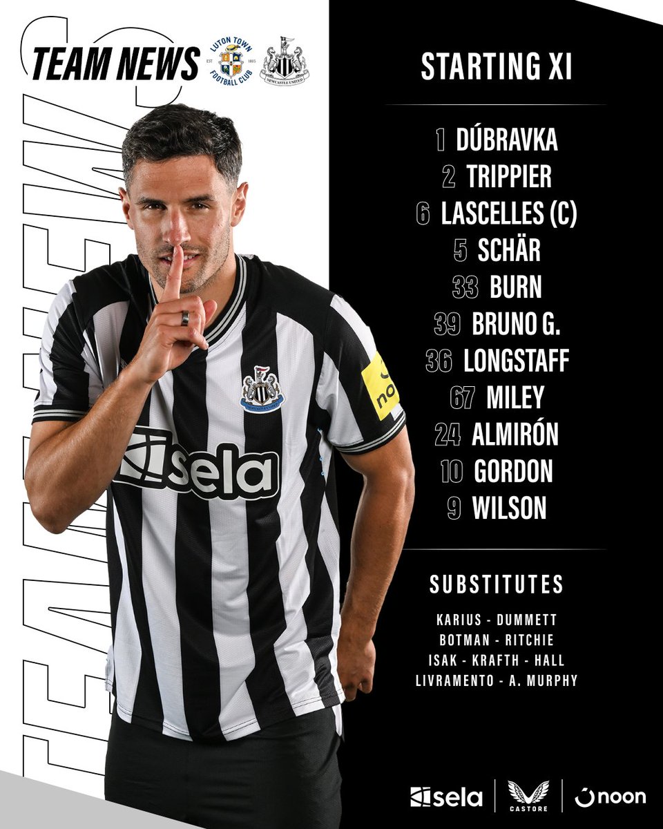 NUFC's tweet photo. HOWAY NEWCASTLE! 💪

#LUTNEW // #NUFC https://t.co/SdjeYxj0td