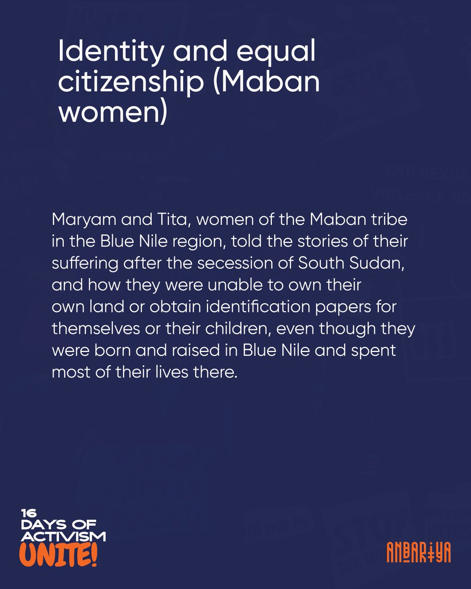 AndariyaMag's tweet photo. Women of the Maban Tribe are unable to prove ownership of land or obtain identification papers after the succession of South Sudan, although they were born and spent their entire lives in Blue Nile State. #Sudan #BlueNileState #Maban https://t.co/3r8UpMl0mZ