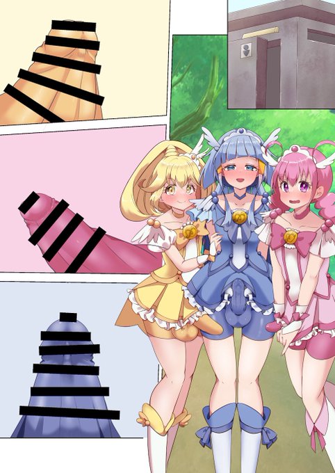 skebのwipです!描いてて楽しいです😆これから差分やら台詞なので頑張ります!!色で誰のか分かりやすいのでプリキュアはすごい?ですね!! 