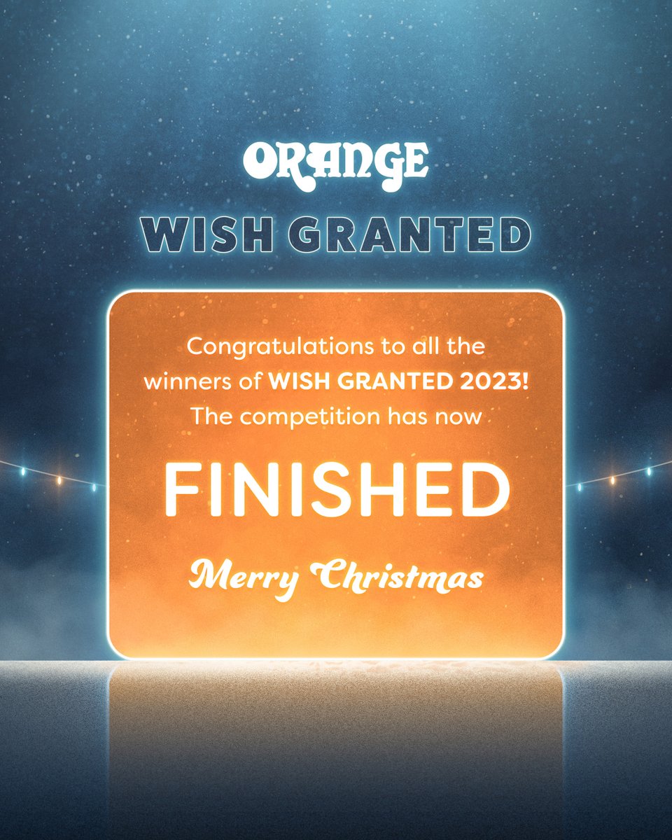 Congrats to each of our Wish Granted winners and thanks to all who entered. This year we gave away over $25K worth of Orange gear! We'd also like to thank all of our incredible supporters. Your belief in our brand and products is what drives us forward. Happy holidays! 🤘🍊