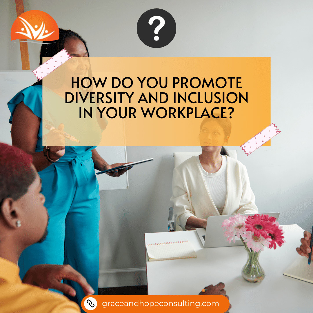 How do you promote diversity and inclusion in your workplace?

#GHCacademy #InclusiveWorkforceNow #DiversityChampions #EqualOpportunityLeadership #EmpowerWithDiversity #BreakBiasBuildInclusion #DiverseVoicesAtWork #EqualityInAction #BeyondBarriersTogether #InclusionRevolution