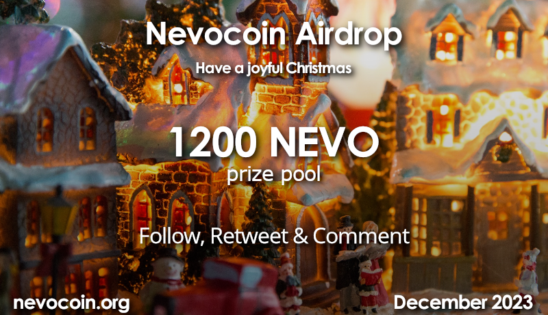 nevocoin's tweet photo. Have a joyful Christmas! ❄️ 🎅

🎁 We're giving away 4x 300 NEVO
🎁 Airdrop ends on December 26th https://t.co/4PzPnFoSMs