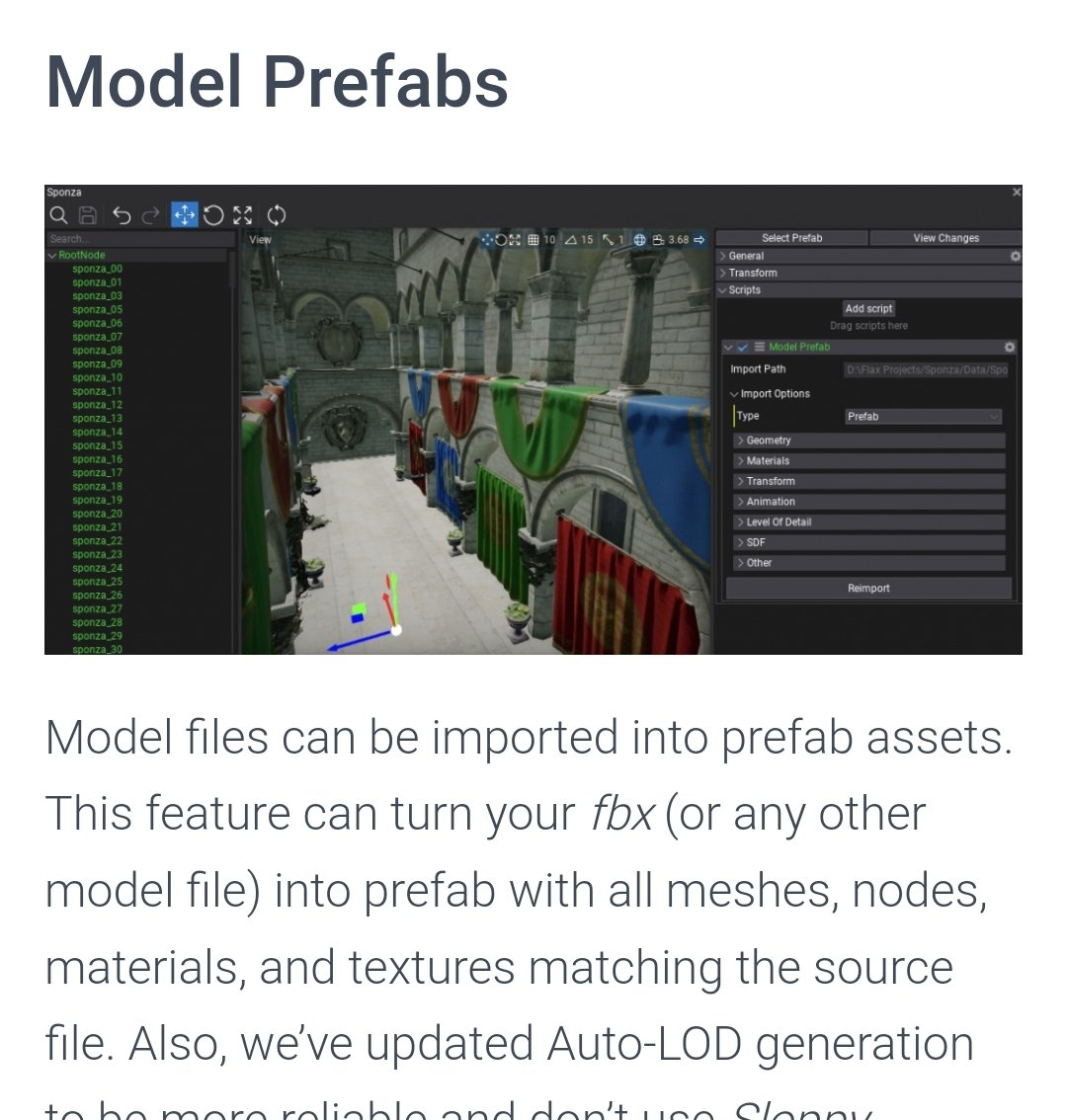 Wow, @FlaxEngine update dropped and it actually fixes my biggest problem with it. Model importing has been revamped! This makes Flax actually usable. Looking forward to a jam to try it out. #gamedev