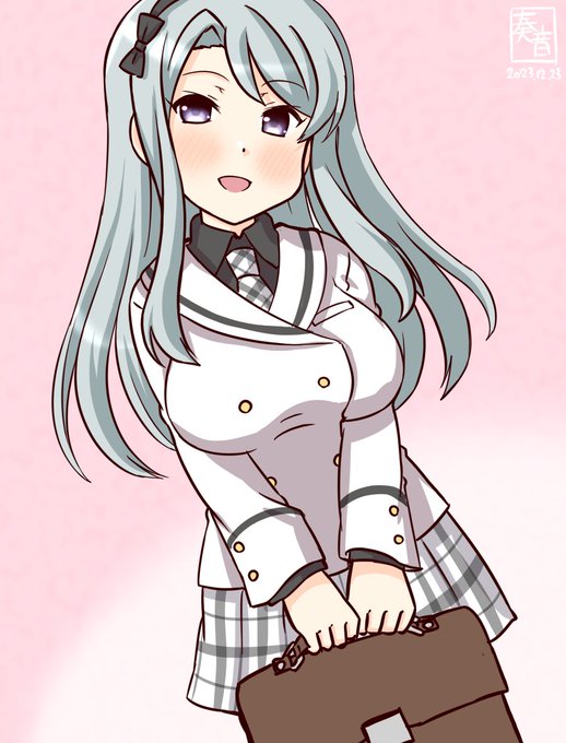 「おはようございます。皆さんを起こす準備をしますね」

#艦これ版真剣お絵描き60分一本勝負_20231223
#狭霧 