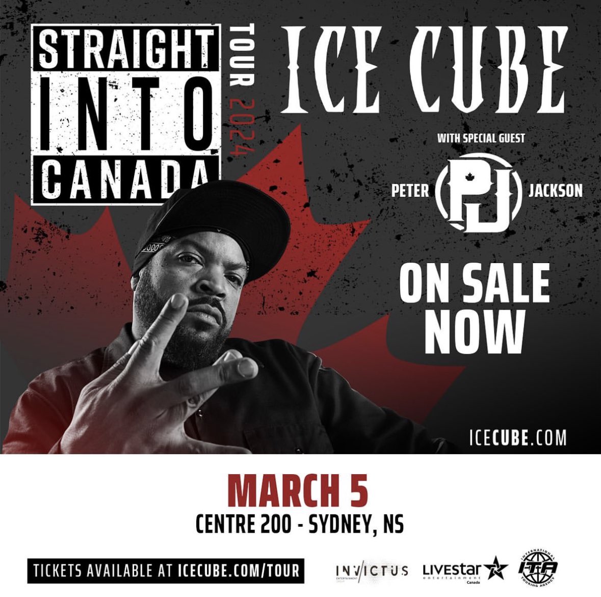 I’ll be performing w/ <a href="/icecube/">Ice Cube</a> - March 5th - Sydney, Nova Scotia 

Tickets On Sale Now - IceCube.com/Tour