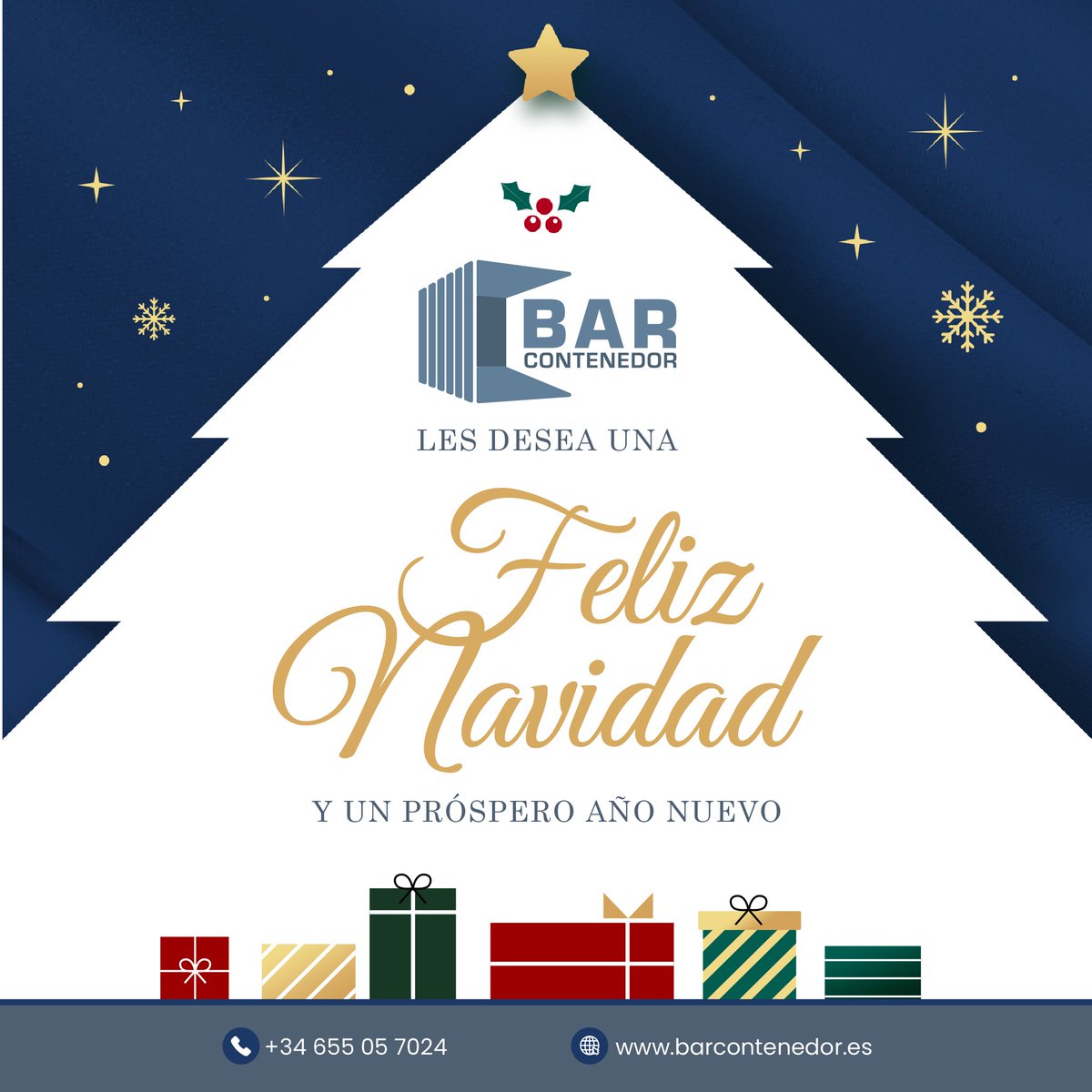 barcontenedor's tweet photo. En esta temporada queremos desearte una Navidad llena de alegría. Gracias por confiar en nosotros y ser parte de nuestra familia ¡Que tus días estén llenos de momentos inolvidables!
.
.
.
#feliznavidad #barcontenedor #felicesfiestas #momentosinolvidables #nochebuena https://t.co/rvjSbP5rn3