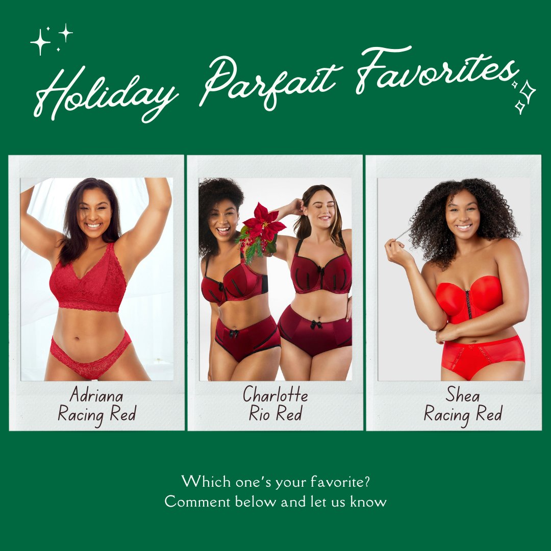 Hourglassgirls's tweet image. ✨It's the most wonderful time of the year, especially when you're rocking our favorite holiday bras from Parfait! ❤️ #ParfaitLingerie #HolidayEssentials  #LingerieLovers #HolidayVibes #HolidayBras #FestiveStyle #BraStyle
