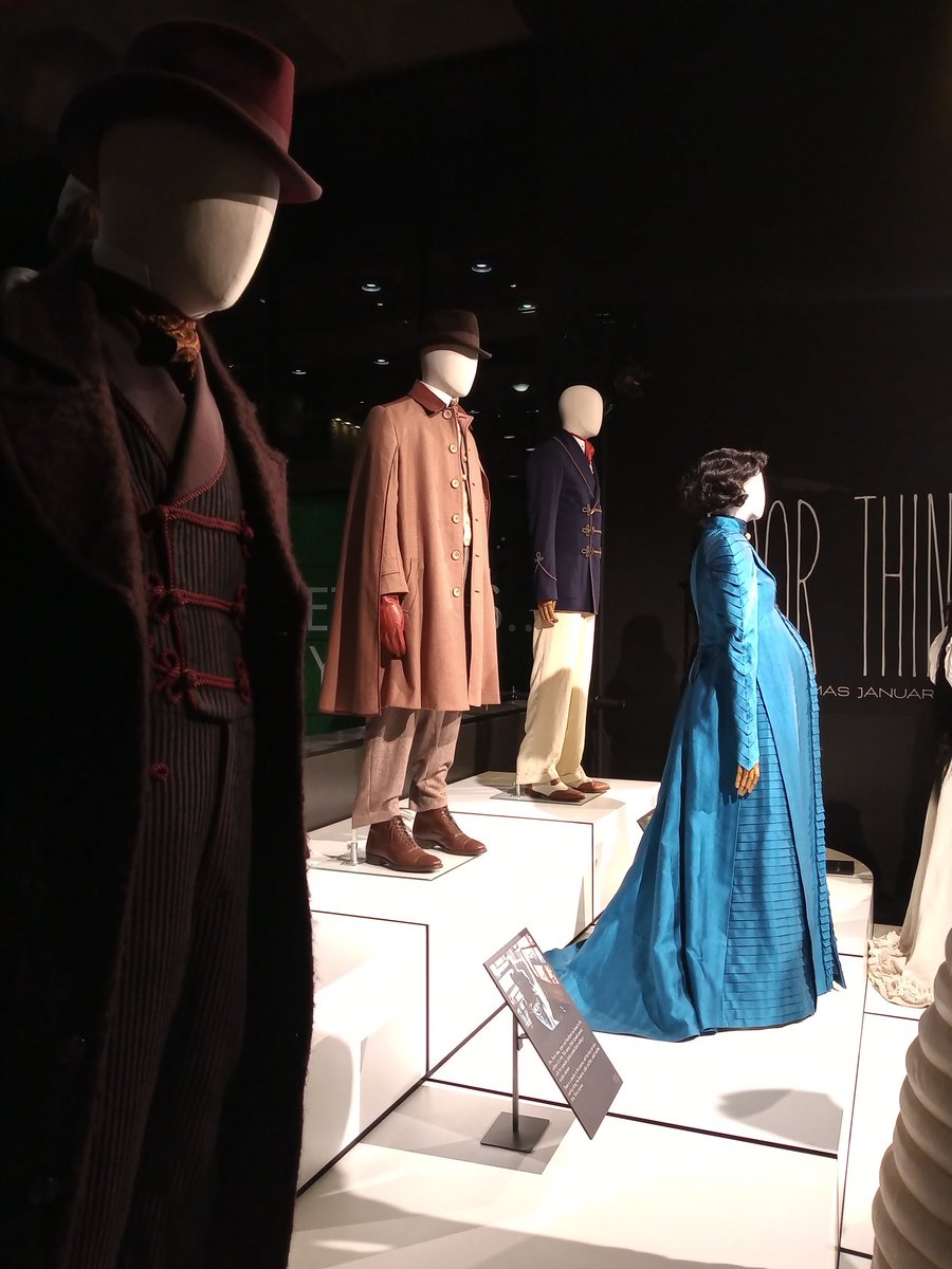 They have a small but perfectly formed exhibition of the costumes from POOR THINGS @BarbicanCentre - they're gorgeous and the level of craft and attention to detail is amazing. Well worth a trip if you're in London.