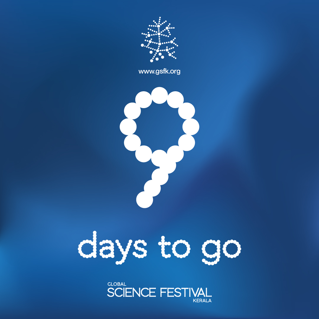 The Global Science Festival in Kerala, just 9 days away, promises an immersive celebration of scientific exploration, featuring insightful talks, interactive exhibits, and engaging activities. Join us for a journey into the wonders of science, where knowledge meets excitement!