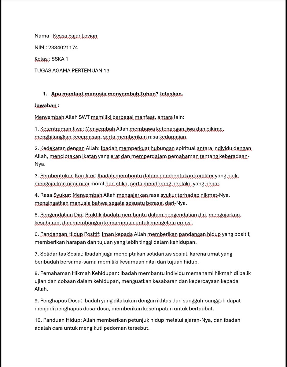 tjapketchupp's tweet photo. @AbdullahFatho11 Assalamu'alaikum Pak, Saya Kessa Fajar Lovian izin menjawab tugas pertemuan 13. Terima kasih https://t.co/5YRq6Wey6H