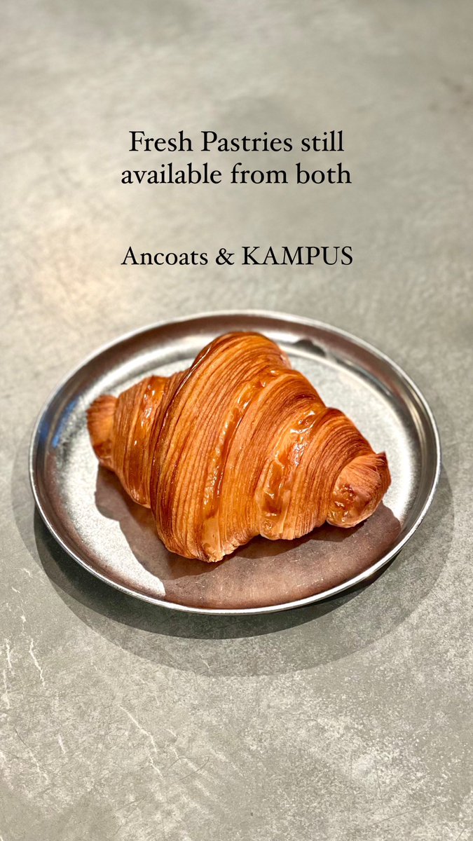 Fresh Pastries still available from both Pollen // Ancoats &amp; KAMPUS  🥐🥐🥐