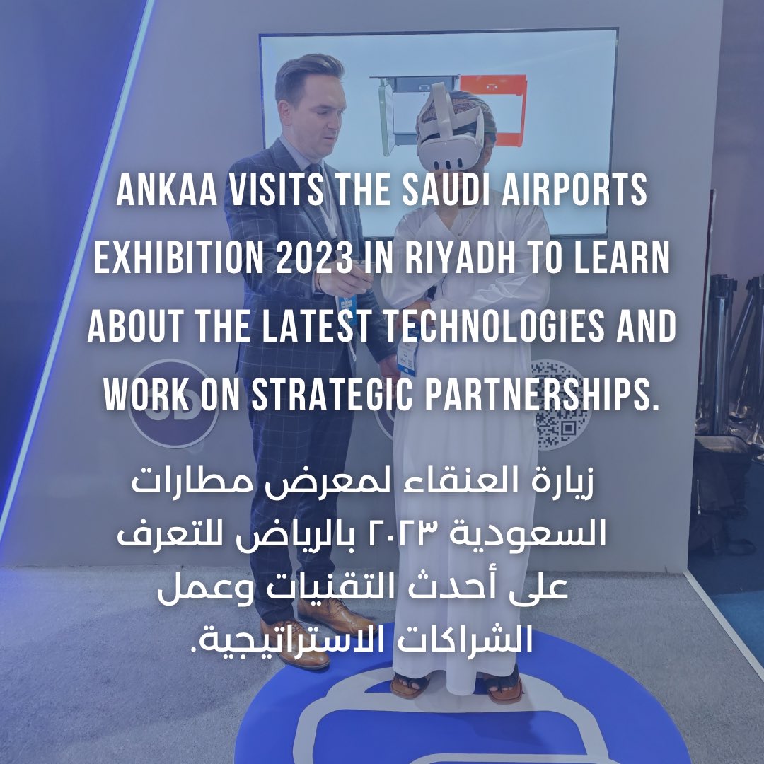 Ankaaom's tweet photo. زيارة العنقاء لمعرض مطارات السعودية ٢٠٢٣ بالرياض للتعرف على أحدث التقنيات وعمل الشراكات الاستراتيجية.

Ankaa visits the Saudi Airports Exhibition 2023 in Riyadh
#ankaa #saudi #oman #muscat #riyadh #jeddah #space #artificialintelligence #drone #robotics #droneshots #travel https://t.co/sh5nARSRNe