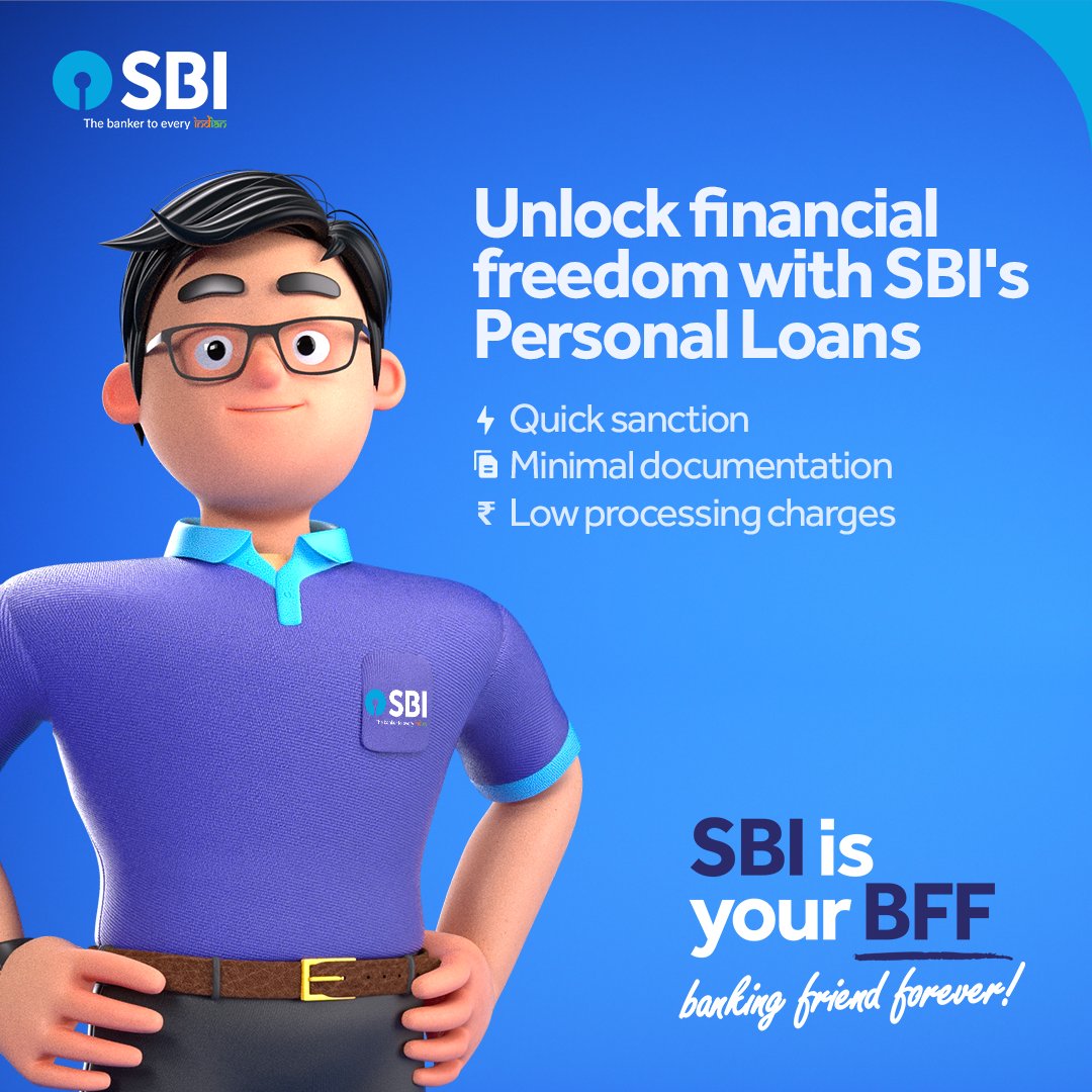 TheOfficialSBI's tweet photo. With your #BFF by your side, nothing is impossible. Whether you need a loan for a car, travel, or home, you can count on us. 💯

#SBI #BFF2 #SBIisYourBFF #BankingFriendForever #TheBankerToEveryIndian #DeshKaFan https://t.co/Kc5KGtVPtW