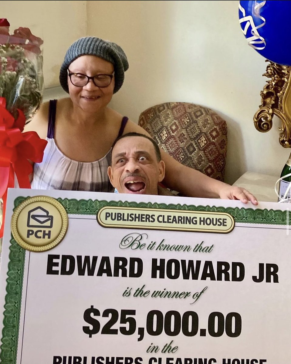 We didn't come down the chimney; but the PCH Prize Patrol still felt like Santa Claus when we knocked on the door of Georgia resident Edward Howard Jr.
"Get outta here!" exclaimed his wife Lillie in disbelief when she saw the roses, balloons, champagne and a Big Check