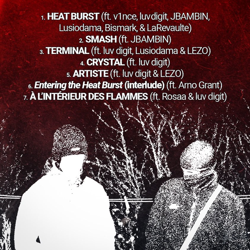 projetobbe's tweet photo. HEAT BURST DISPONIBLE PARTOUT

L’EP de beatmaker de Elouan Harnois vient de sortir sur les plateformes, beaucoup de Featuring au rendez vous. 

Un projet diversifié, et une ambiance particulière qui en ressort, on vous invite grandement à l’écouter. https://t.co/5yrt0vLYCe