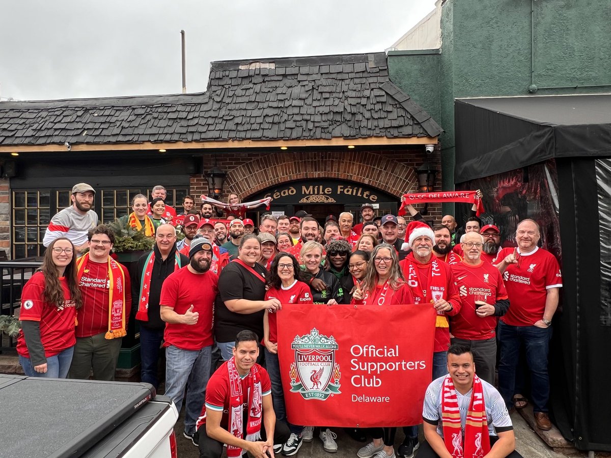 OLSCDelaware's tweet photo. #OLSCDelaware Reds take on Arsenal today in the top of the table clash - 12.30pm kick off on NBC. See you at @RooneysTrolley #myplmorning #OLSCFamily #UTR #YNWA @LFCUSA @LFC #LIVARS https://t.co/mtTmh1wC2b