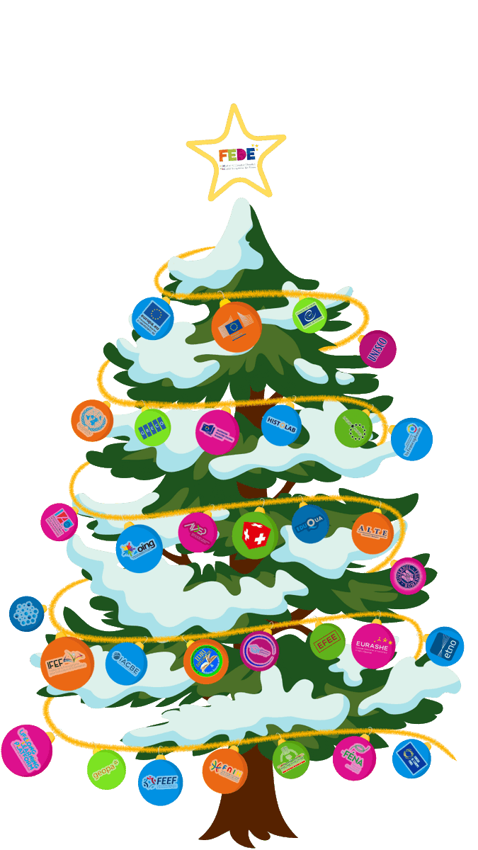 FEDE_OING's tweet photo. Il est temps pour la Federation for European Education de faire une petite pause pour les fêtes de fin d'année !

On se retrouve en 2024 !
-
It's time for the FEDE to take a little break for the festive season!

See you in 2024! https://t.co/lWkpEHzL3Y
