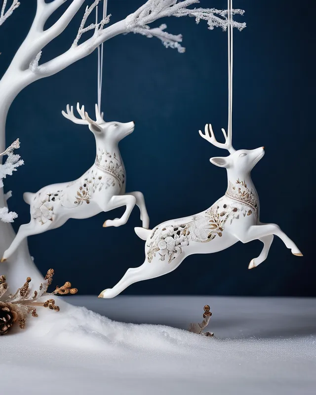 mariia_gonchar's tweet photo. Day 10 of the #advent-challenge on Discord with @get_starryai brings me the enchantment of wintertime creatures! ❄️ My entry showcases delicate ceramic figures of woodland magic. https://t.co/eOr508nxII #aiart #digitalart #starryaifeatured #wintercreatures #creativechallenge https://t.co/tdOQFmFKl7