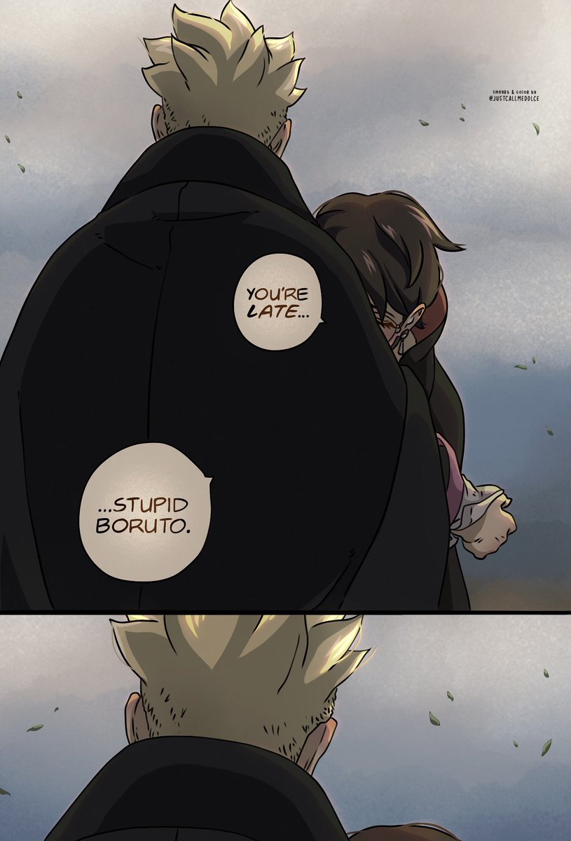 “you’re late…stupid Boruto.” 
#borusara