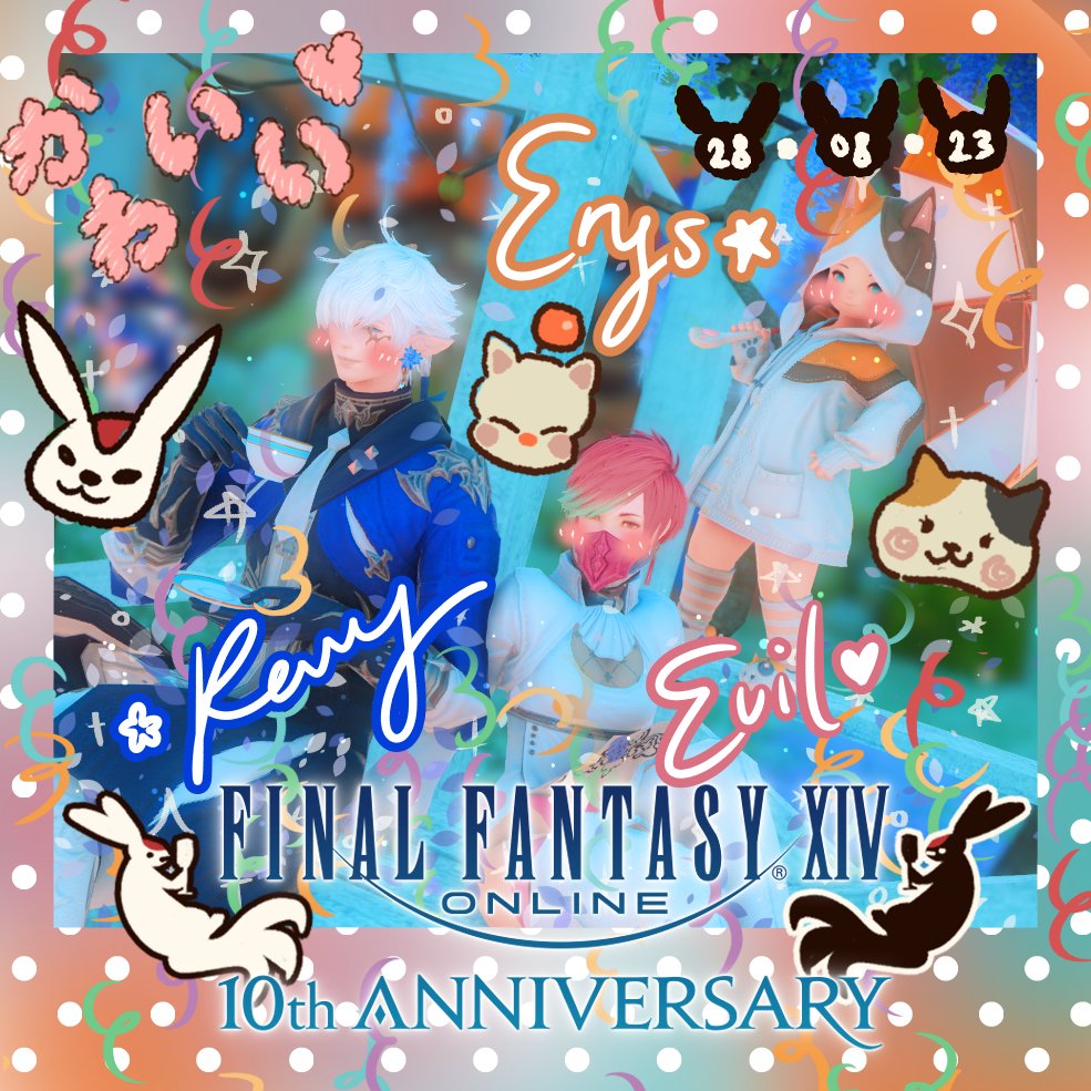 ReverieWillBe's tweet photo. 41Events! Easterchellas, VelvetCon, FFXIV10Anni, RedVSWhite so on. Thank you Black Velvet, friends &amp; loved ones, everyone that supported me throughout! Those that encouraged me, sent me lovely messages. I'll treasure all of you! Till the near future~..
Signing off,
Revy
#FFXIVRP https://t.co/hBalQ4AjIP