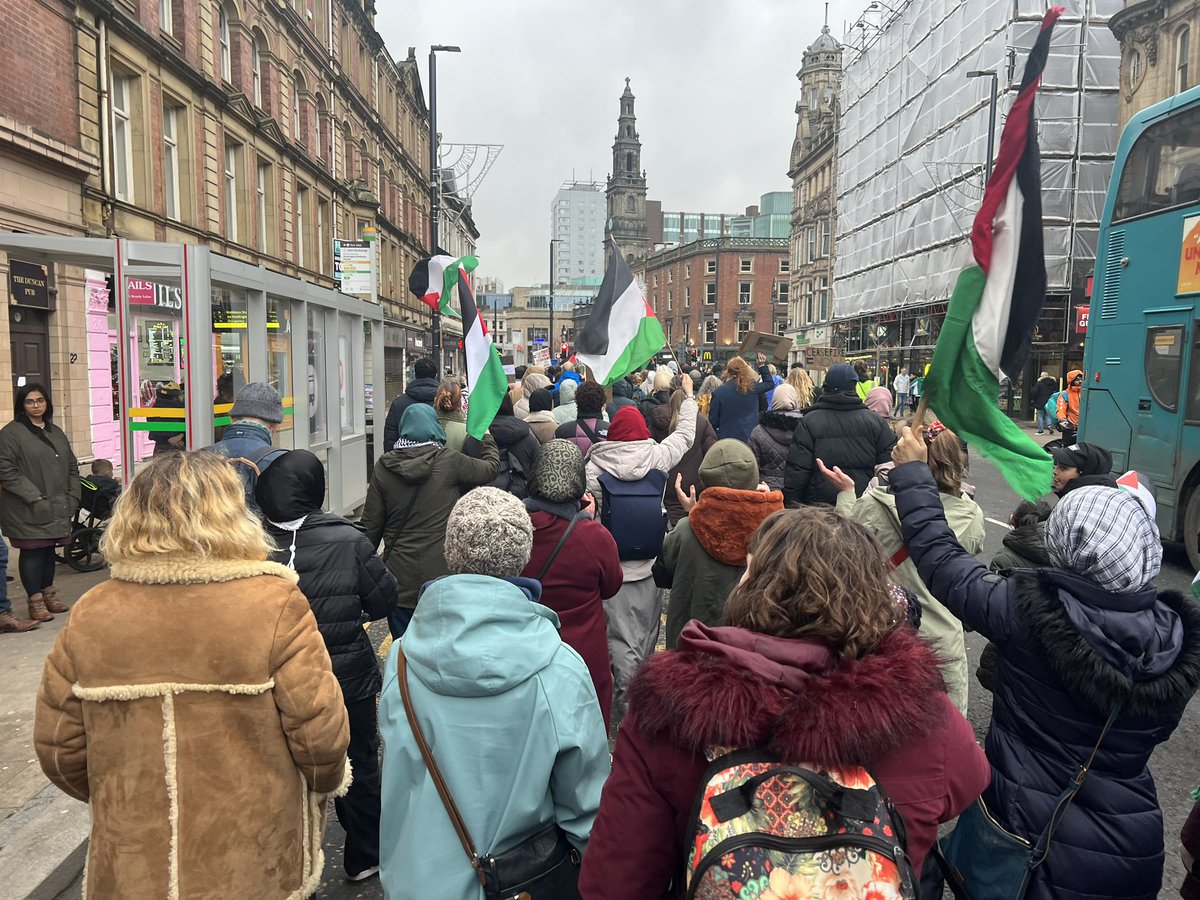 The power of the people and the strength from solidarity. And a family that marches together…… #FreePalestine #StopTheGenocide