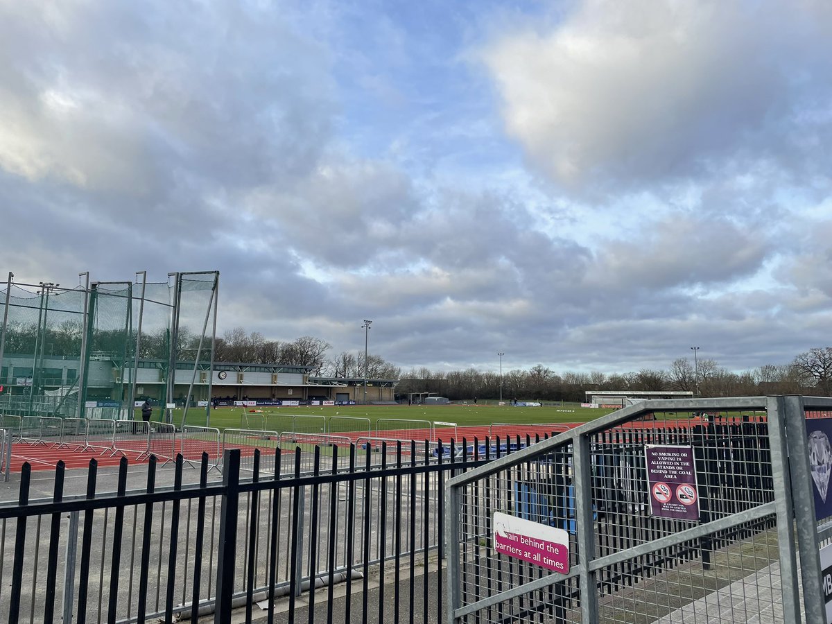 Not much shelter from the wind 🥶 #tufc