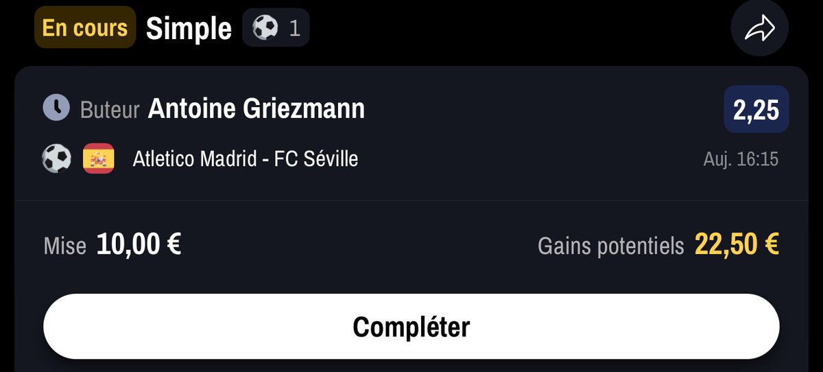 MarvelHulk38's tweet photo. @JPronos23 Pour devenir le meilleur buteur de l’histoire de son club.
2,25 c pas mauvais 👍 https://t.co/Dhn5TUydQc