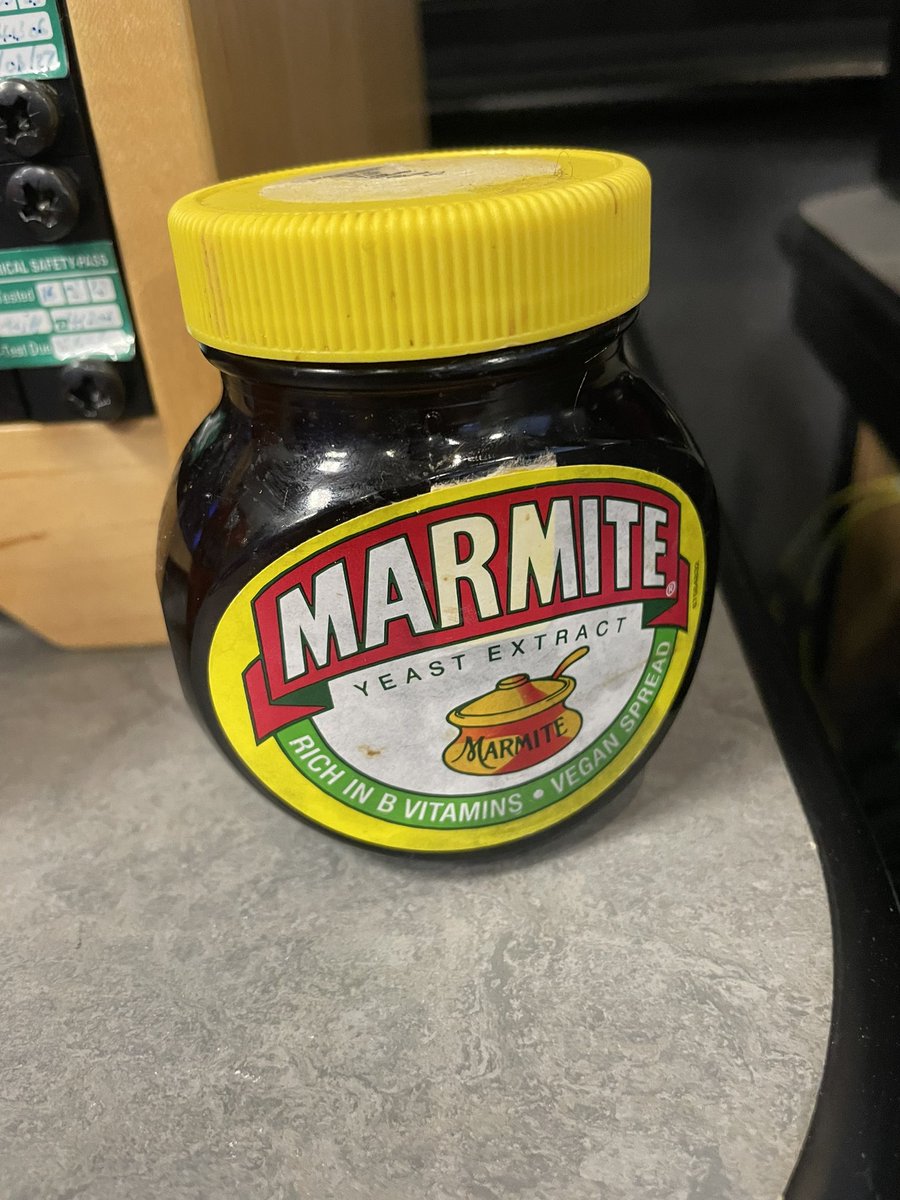 The BIG question today is…why is there a jar of Marmite in the #BBCRadioNewcastle studio!? 🤔 @BBCNEandCumbria