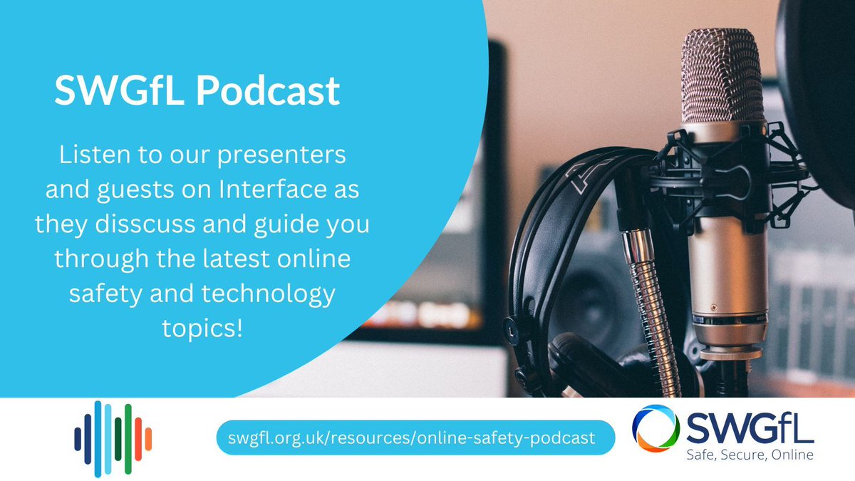 Over the holidays, why not spend some time catching up on our #podcast! Throughout series 1 & 2 of Interface we have been joined by renowned guests, taking you through the latest online safety and safeguarding tips and guidance. Take a listen ⬇ swgfl.org.uk/resources/onli…