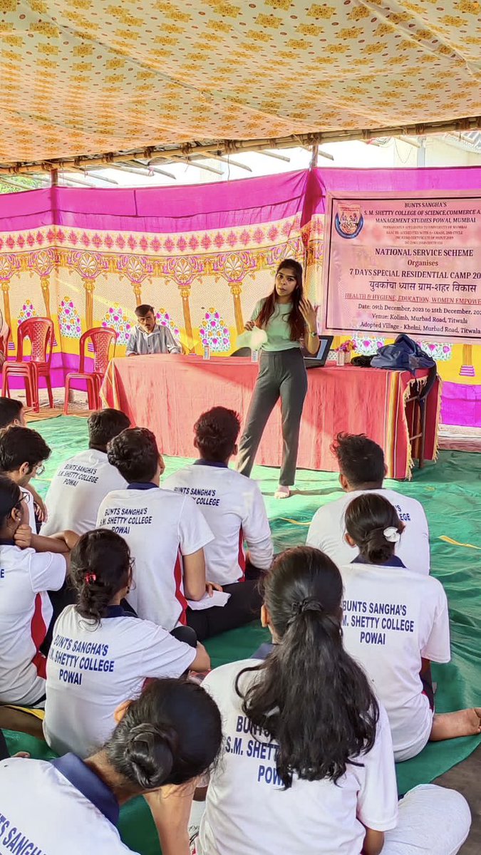 POS_Muse's tweet photo. We were delighted to take a session for the students of NSS camp of S M Shetty college

The students were keen to understand on the topic as it is not taught in regular syllabus &amp; classroom but it was taken up under their camp in titwala where there were many new learnings https://t.co/Mfolyr9Yc5