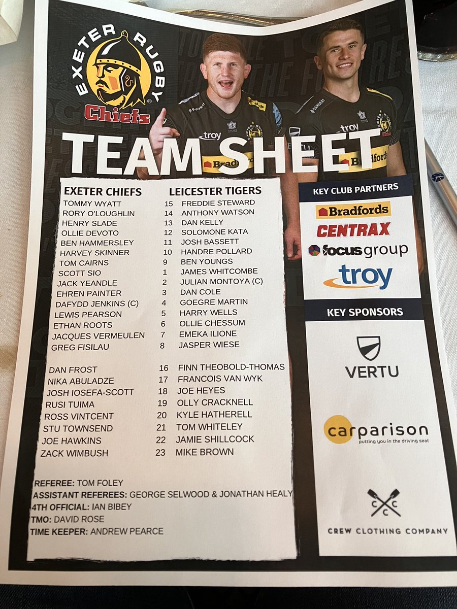 execollsport's tweet image. 👀only the 5 @exetercollege #alumni in the side to play @LeicesterTigers today. Including current @ExeterUniRFC Zack Wimbush for a potential ‘Debut’ from the bench 👍#progressionroute
@execollsport @ExeterChiefs @exechiefsacad @EngRugColleges 

#JointheJourney
