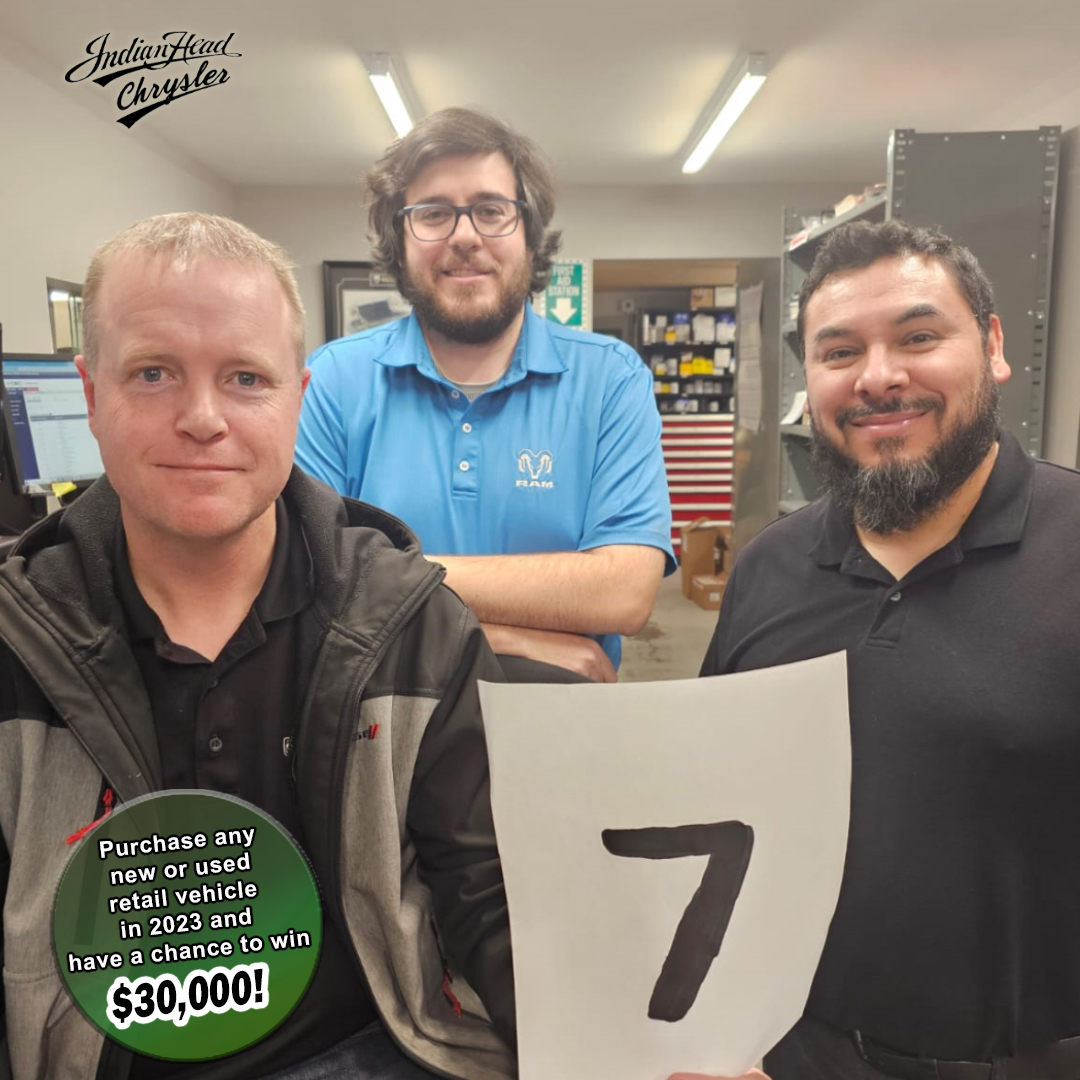Jeff, Phil and Eddie wanted to let you know that @ihchrysler is drawing for $30,000 in just 7 days! All you need to do is purchase any new or pre-owned retail vehicle from our dealership in 2023. Click: ihchrysler.ca Text: 306.695.2255