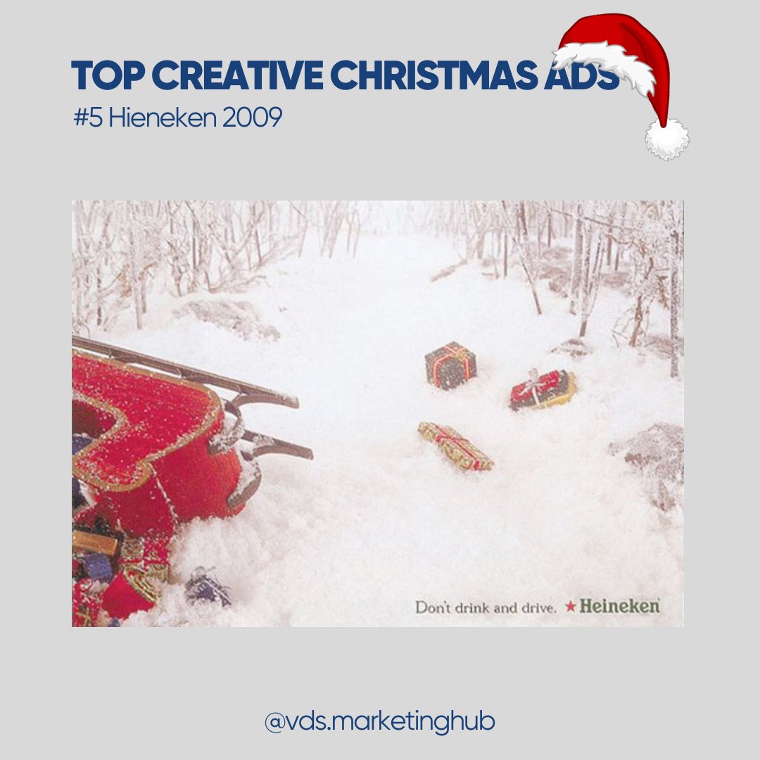 VdsMarketing's tweet photo. The top 10 most creative #marketingcampaigns that would never get old.
Tis the season
#marketing #digital #christmas #jingle #jinglebells #tistheseason #santa #mercedes #tide #adidas #jordan #durex #pepsi #heineken #mcdonalds #apple https://t.co/owjYL1lheq