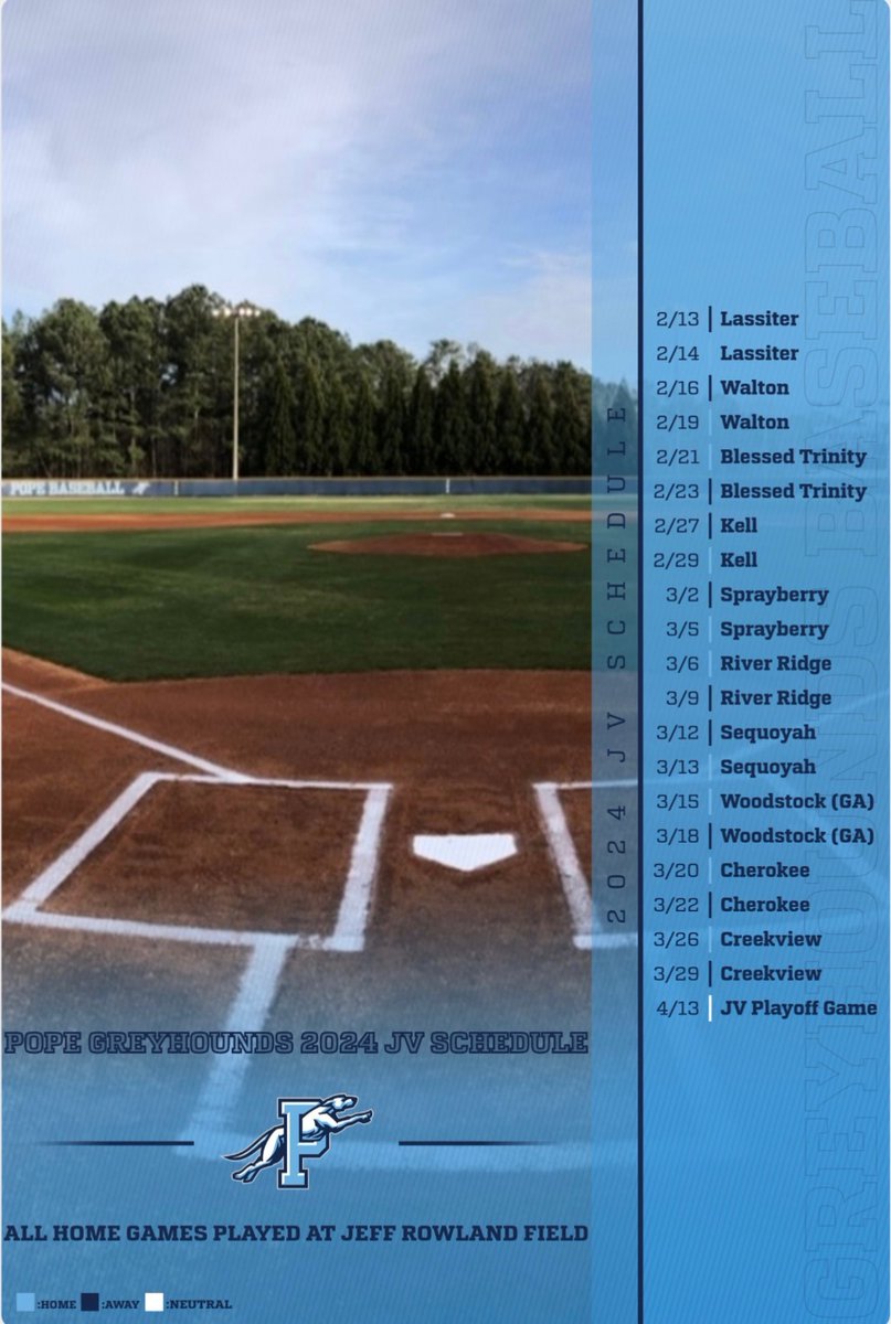 🚨Schedule Release🚨

#CometotheJeff in 2024 to catch a game 

It's always a GREAT day at #ParadiseCityUSA

#GDN
#BetonBLUE